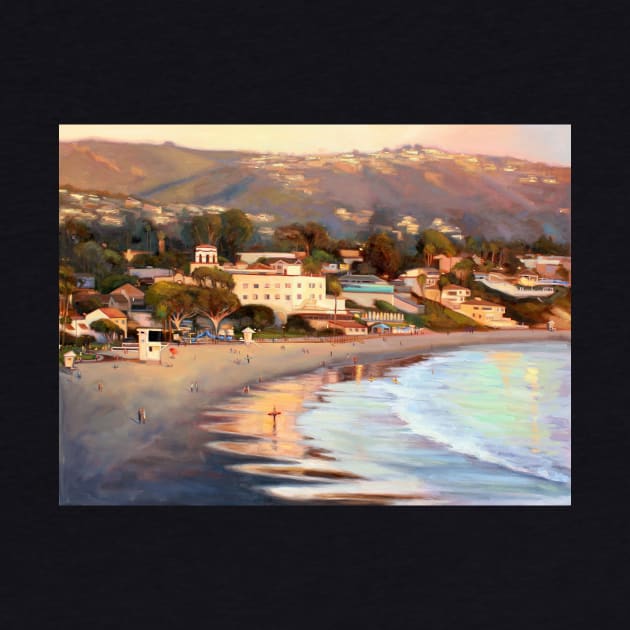 The Golden City Laguna Beach by Abstrotica